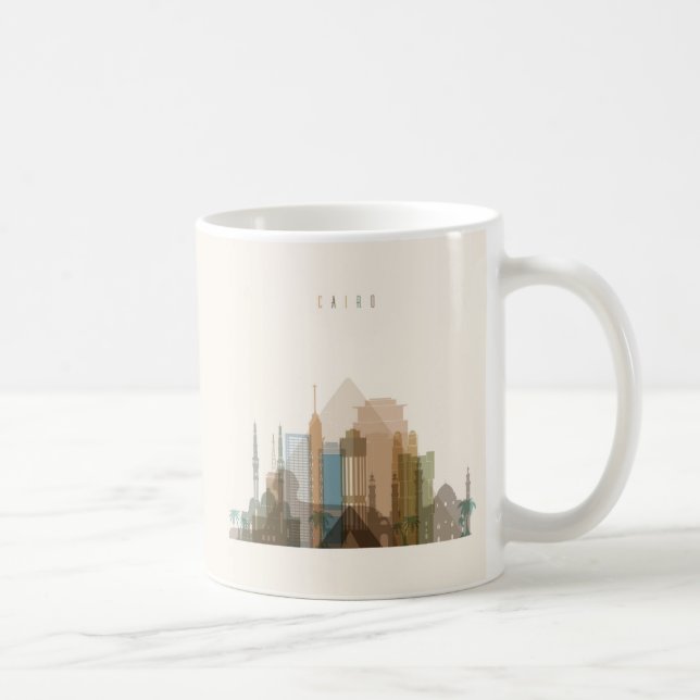 Stadt-Skyline Kairos, Ägypten | Tasse (Rechts)