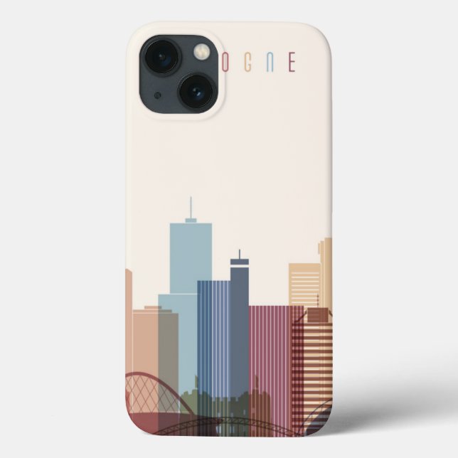 Stadt-Skyline Kölns, Deutschland | Case-Mate iPhone Hülle (Rückseite)