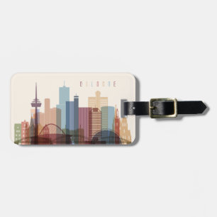 Stadt-Skyline Kölns, Deutschland Gepäckanhänger