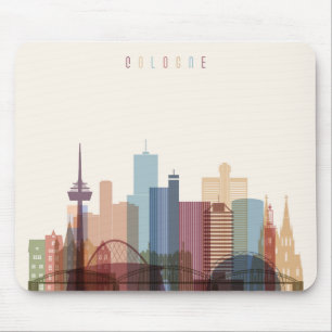 Stadt-Skyline Kölns, Deutschland   Mousepad
