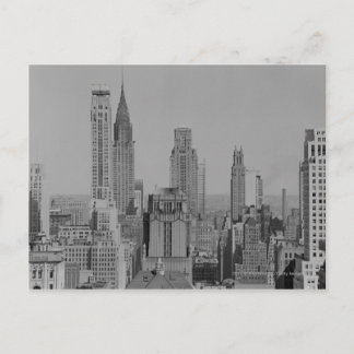 Stadt-Skyline Postkarte