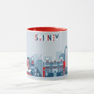 Stadt-Skyline Sydneys Australien Tasse