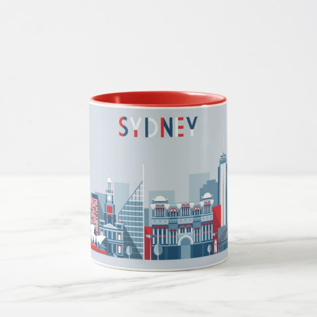Stadt-Skyline Sydneys Australien Tasse (Zentrum)