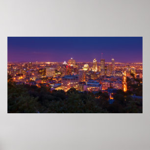 Stadt-SkylineBelvedere Kondiaronk Montreals Kanada Poster