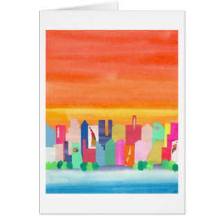 Stadt-Sonnenuntergang