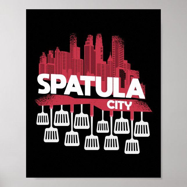 Stadt Spatula Poster (Vorne)