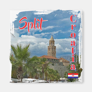 Stadt Split in Kroatien, Reise Magnet