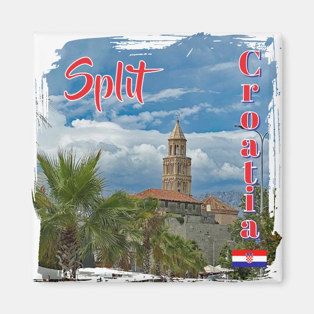 Stadt Split in Kroatien, Reise Magnet (Vorne)