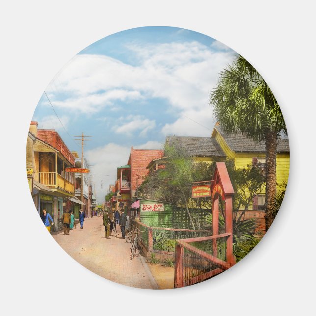Stadt - St Augustine Florida - Gemütliches Gasthau Magnet (Vorne)