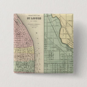 Stadt St. Louis, Missouri Stadt Chicago Button