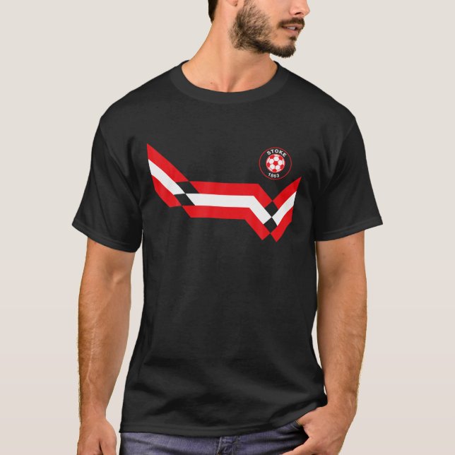 Stadt Stoke Retro Vintag T-Shirt (Vorderseite)