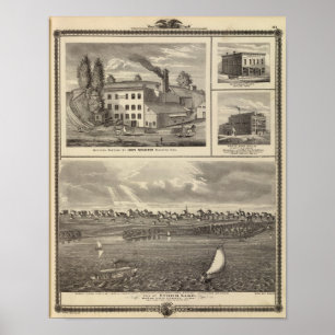 Stadt Storm Lake Brauerei, Muscatine Bldg Poster