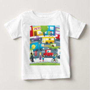 Stadt-Straße Baby T-shirt