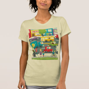 Stadt-Straße T-Shirt