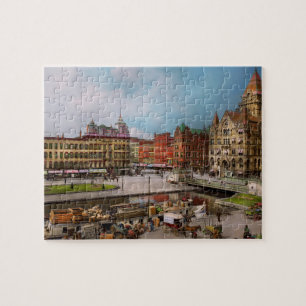 Stadt - Syracuse NY - Der Clinton Square Canal 190 Puzzle