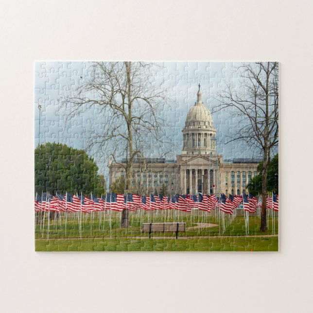 Stadt Szene Oklahoma. Puzzle (Horizontal)