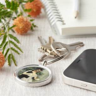 Stadt Tanz von Pierre Renoir, Vintage Fine Art Schlüsselanhänger