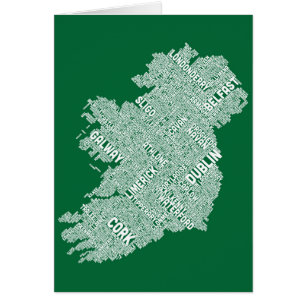 Stadt-Textabbildung Irlands Eire