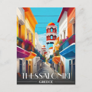 Stadt Thessaloniki, griechischer Bezirk Ladadika Postkarte