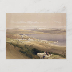 Stadt Tiberias am Meer von Galiläa Postkarte