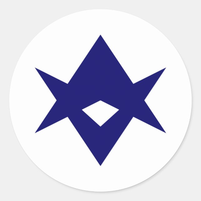 Stadt Toyota Flagge Ibaraki Präfektur Japan Symbol Runder Aufkleber (Vorderseite)