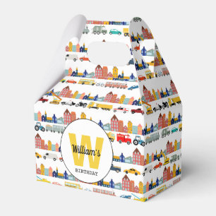 Stadt Transport Fahrzeuge Lastwagen Autos Kinder Geschenkschachtel