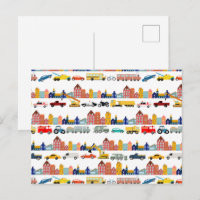 Stadt Transport Fahrzeuge Lastwagen Autos Kinder