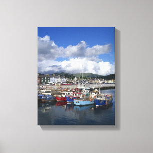 Stadt und Hafen, Dingle, County Kerry, Leinwanddruck