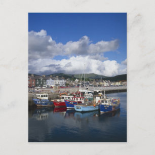 Stadt und Hafen, Dingle, Landkreis Kerry, Postkarte