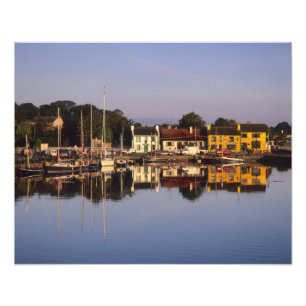 Stadt und Hafen, Kinvarra, County Galway, Fotodruck