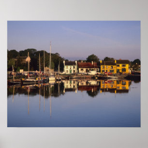 Stadt und Hafen, Kinvarra, Landkreis Galway, Poster