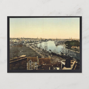 Stadt und Hafen, Nantes, Frankreich klassisches Ph Postkarte