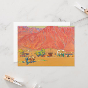 Stadt und Klippen von Maynard Dixon Einladung