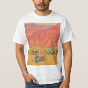 Stadt und Klippen von Maynard Dixon T-Shirt