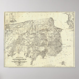 Stadt und Landkreis San Francisco Poster