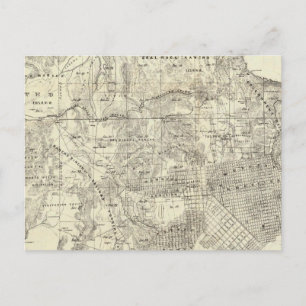 Stadt und Landkreis San Francisco Postkarte