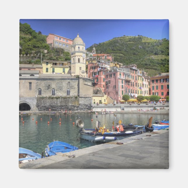 Stadt Vernazza, Cinque Terre, Ligurien Magnet (Vorne)