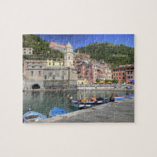 Stadt Vernazza, Cinque Terre, Ligurien Puzzle