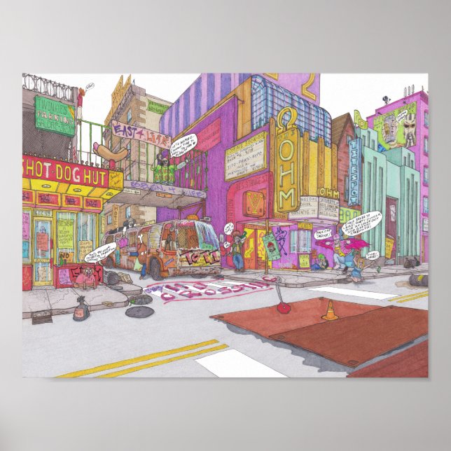 Stadt Voltz 2025 zeichnend Nummer 1: Ohm Poster (Vorne)