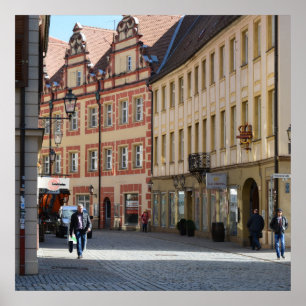 Stadt von Ansbach Deutschland Poster