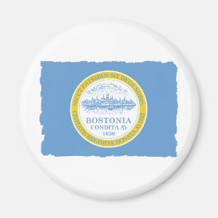Stadt von Boston-Flagge Magnet
