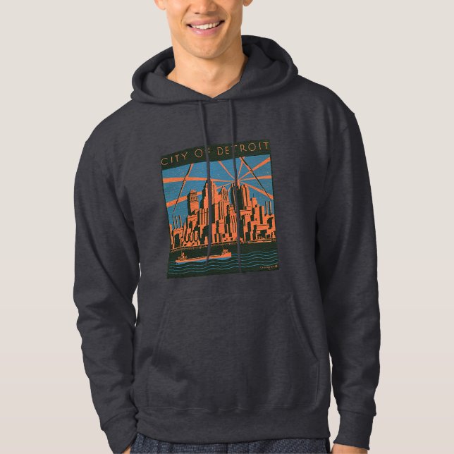 Stadt von Detroithoodie Hoodie (Vorderseite)