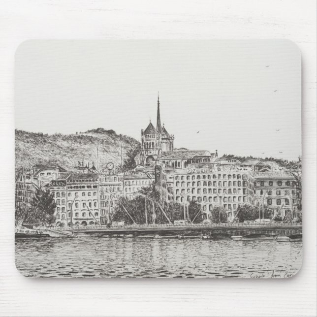 Stadt von Genf 2011 Mousepad (Vorne)