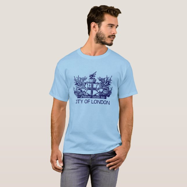 Stadt von London, Vintag, Wappen, England T-Shirt (Vorne ganz)