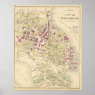 Stadt von Portsmouth 3 Poster