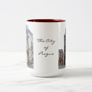 Stadt von Prag-Tasse Zweifarbige Tasse