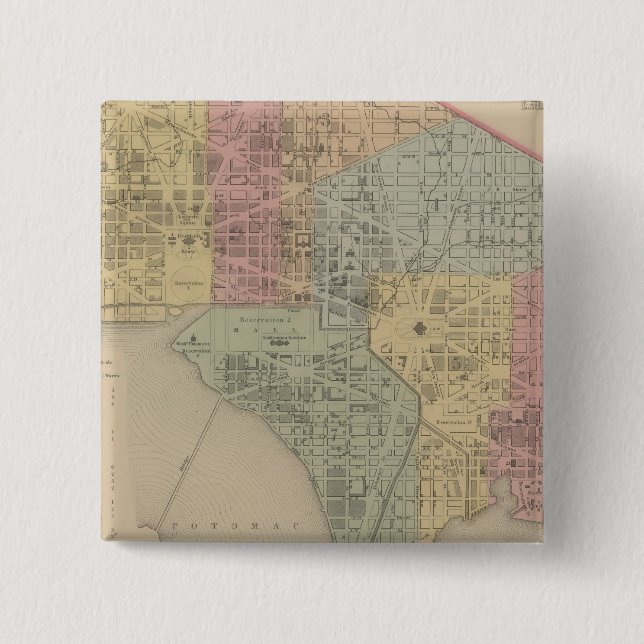Stadt Washington Button (Vorderseite)