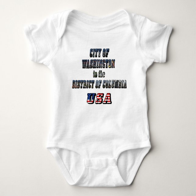 Stadt Washington im District of Columbia USA Baby Strampler (Vorderseite)