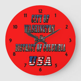 Stadt Washington im District of Columbia USA Große Wanduhr