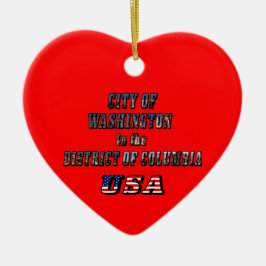Stadt Washington im District of Columbia USA Keramik Ornament